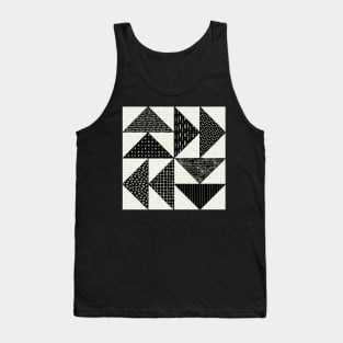 Modern Flying Geese Quilt Block Tank Top